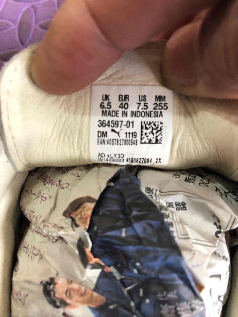 một em đế bằng hiệu fuma size 40-40,5 đi OK