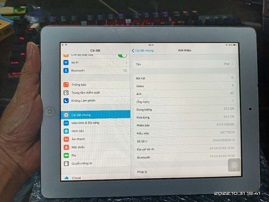 Ipad 2 .sạch