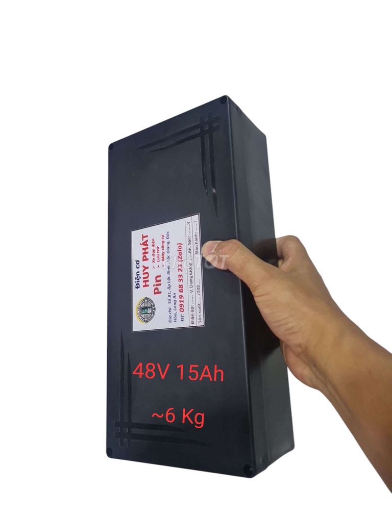 Pin 48V 15Ah tặng sạc, Bh 18 tháng. Mua bán Phụ tùng xe tại Huyện Đức Hòa Long An được đăng bởi Điện Cơ HUY PHÁT hình 1