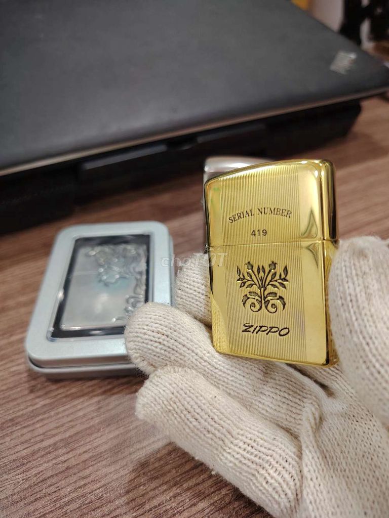 Zippo Vàng Đồng Chính hãng 2005. Mua bán Đồ sưu tầm, đồ cổ tại Quận Gò Vấp Tp Hồ Chí Minh được đăng bởi PHONG  hình 1