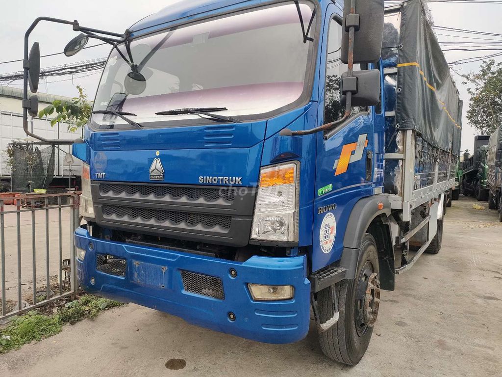 xe SINOTRUCK 7t5, mui bạt, đời 2021