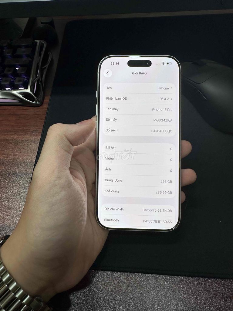 iPhone 17 Pro 256GB Bạc ZPA. Mua bán Điện thoại tại Quận Đống Đa Hà Nội được đăng bởi Sơn Anh hình 1