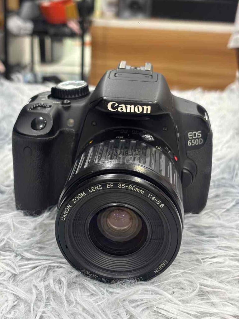 Máy ảnh Canon EOS 650D Đen kèm lens 35-80mm. Mua bán Máy ảnh, Máy quay tại Quận 5 Tp Hồ Chí Minh được đăng bởi Phan Thế Phong  hình 1