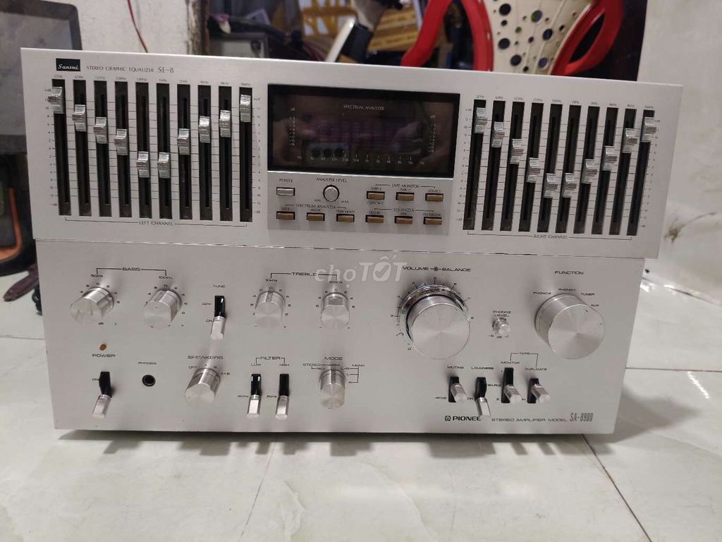 Amply Pioneer SA-8900 Equalizer Sansui SE-8 Bạc. Mua bán Tivi, Âm thanh tại Huyện Củ Chi Tp Hồ Chí Minh được đăng bởi Nguyen Huy Tung hình 1