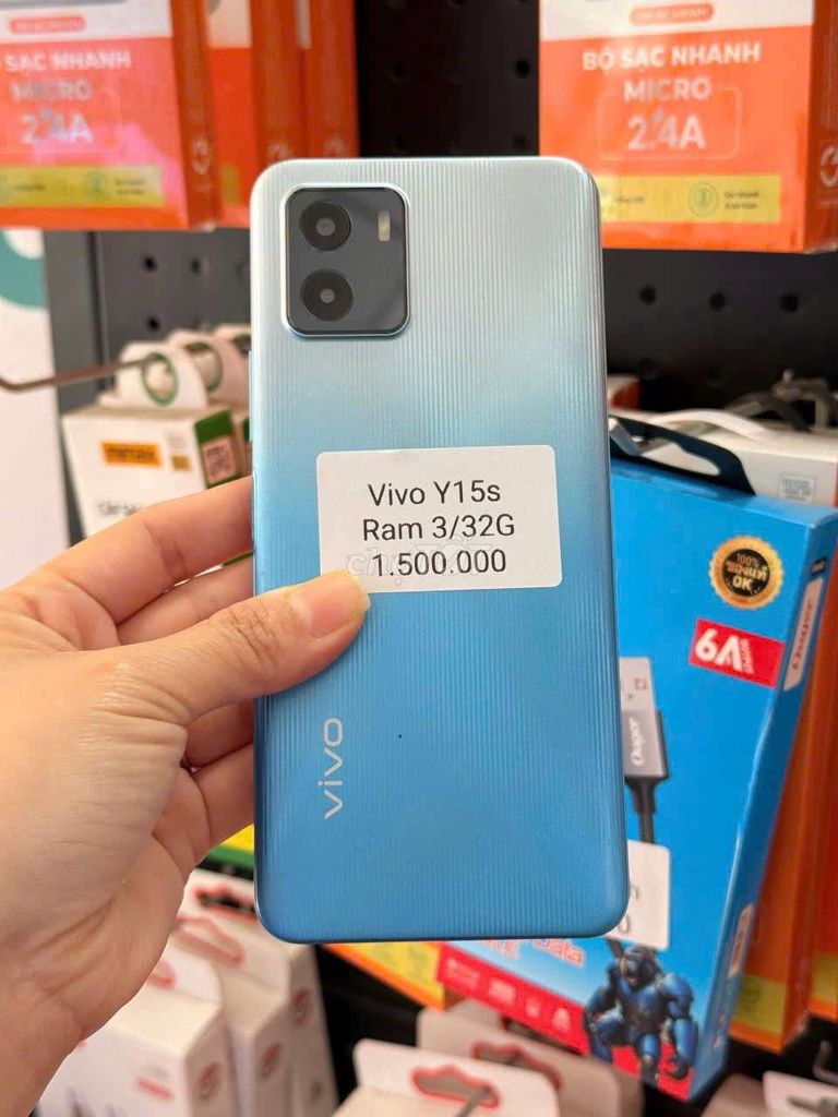 Vivo Y15a 32GB Xanh. Mua bán Điện thoại tại Thành phố Sóc Trăng Sóc Trăng được đăng bởi điện thoại giá sỉ 501lê Hồng Phong  hình 1