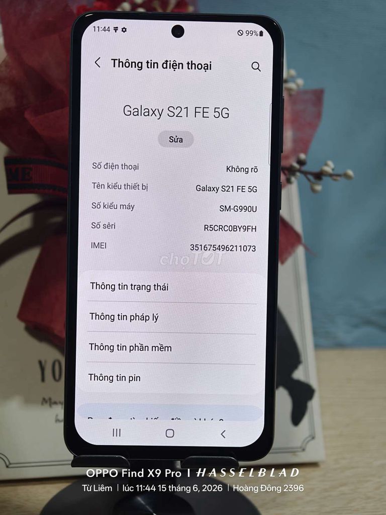 Samsung Galaxy S21 FE 5G 6GB/128GB Đen. Mua bán Điện thoại tại Quận Nam Từ Liêm Hà Nội được đăng bởi Hoàng Đông hình 1