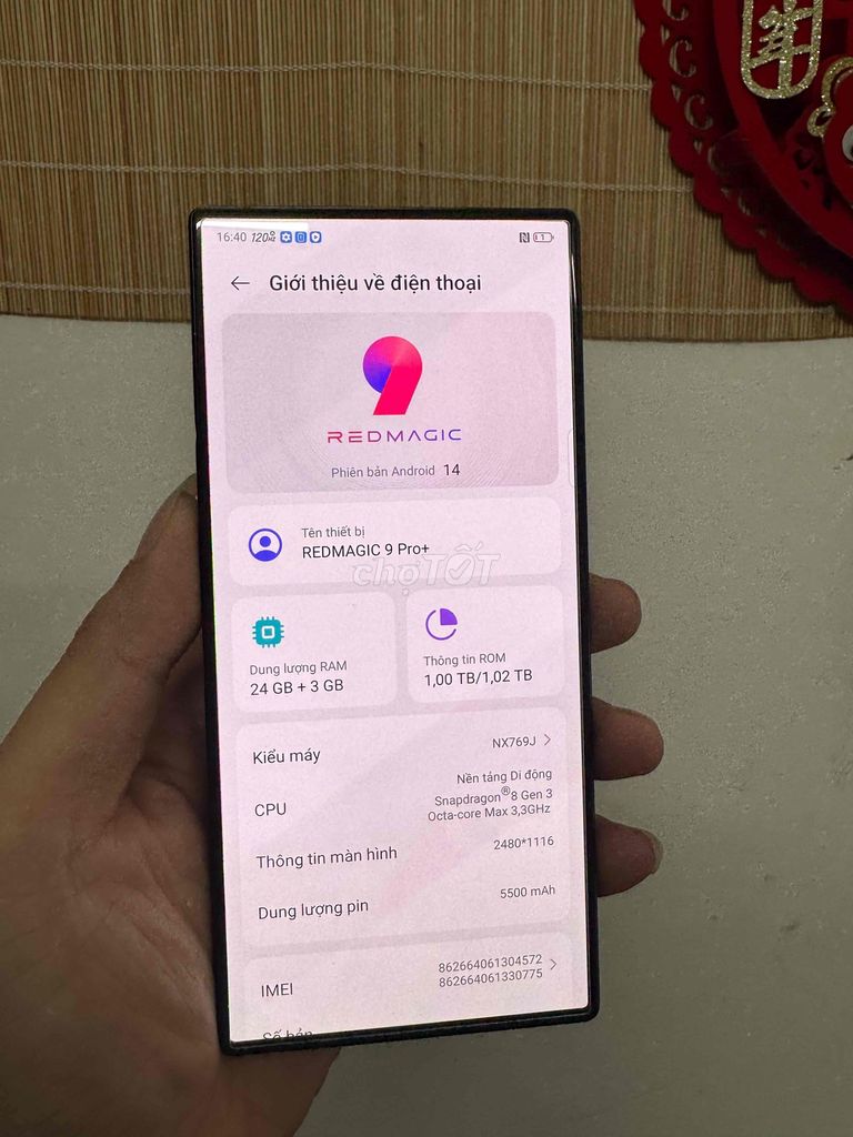 REDMAGIC 9 Pro+ 24/1TB Đen. Mua bán Điện thoại tại Quận Đống Đa Hà Nội được đăng bởi Hanoimobile MTC hình 1