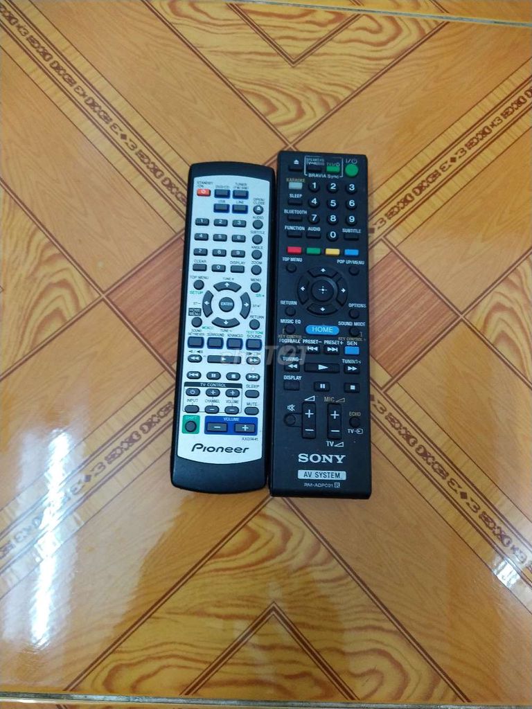 2 remote zin 5.1 PIONEER và SONY Japan E6100....