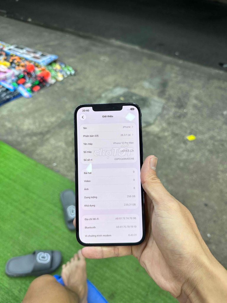 iPhone 12 Pro Max 256GB Xám Đã dùng. Mua bán Điện thoại tại Thị xã Bến Cát Bình Dương được đăng bởi trần danh hiệp hình 1