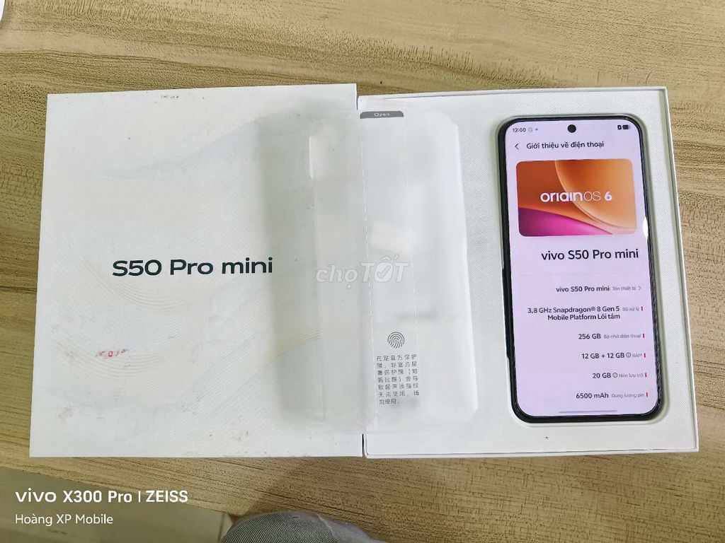 Vivo S50 Pro mini 12GB/256GB fulbox. Mua bán Điện thoại tại Thành phố Sóc Trăng Sóc Trăng được đăng bởi Hoàng XP hình 1