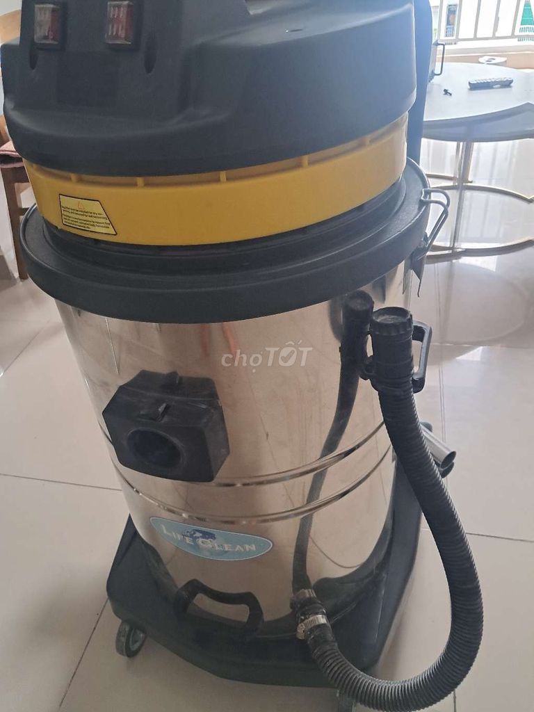 Máy hút bụi Life Clearn 70l, 2 motor,  vỏ inox