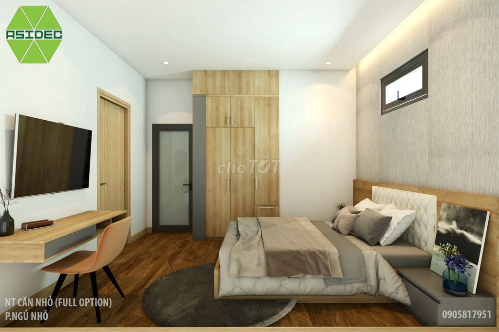 Căn hộ view biển Nha Trang 71m gồm 3phòng ngủ, 2tolet giá chỉ 1,57tỷ