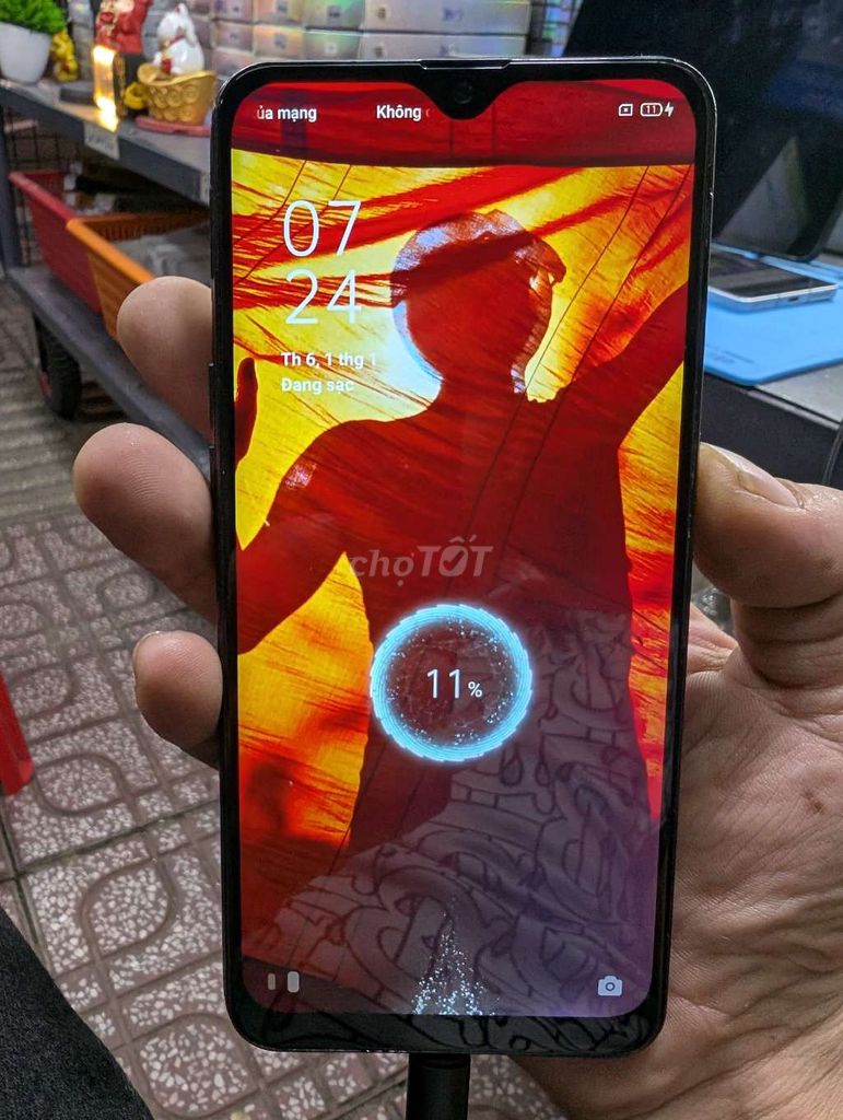 Oppo F9 Xanh tím 4/64. Mua bán Điện thoại tại Huyện Nhà Bè Tp Hồ Chí Minh được đăng bởi TRAN GIA PHUC hình 1