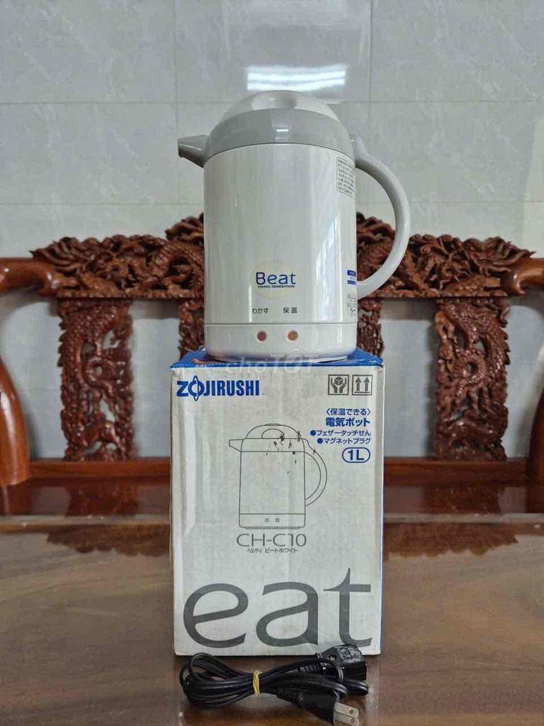 Bình đun Zojirushi CH-C10 1L Trắng Nhật Bản. Mua bán Bếp, lò, đồ điện nhà bếp tại Thị xã Tân Châu An Giang được đăng bởi kim phụng chuyên hàng nhật  hình 1
