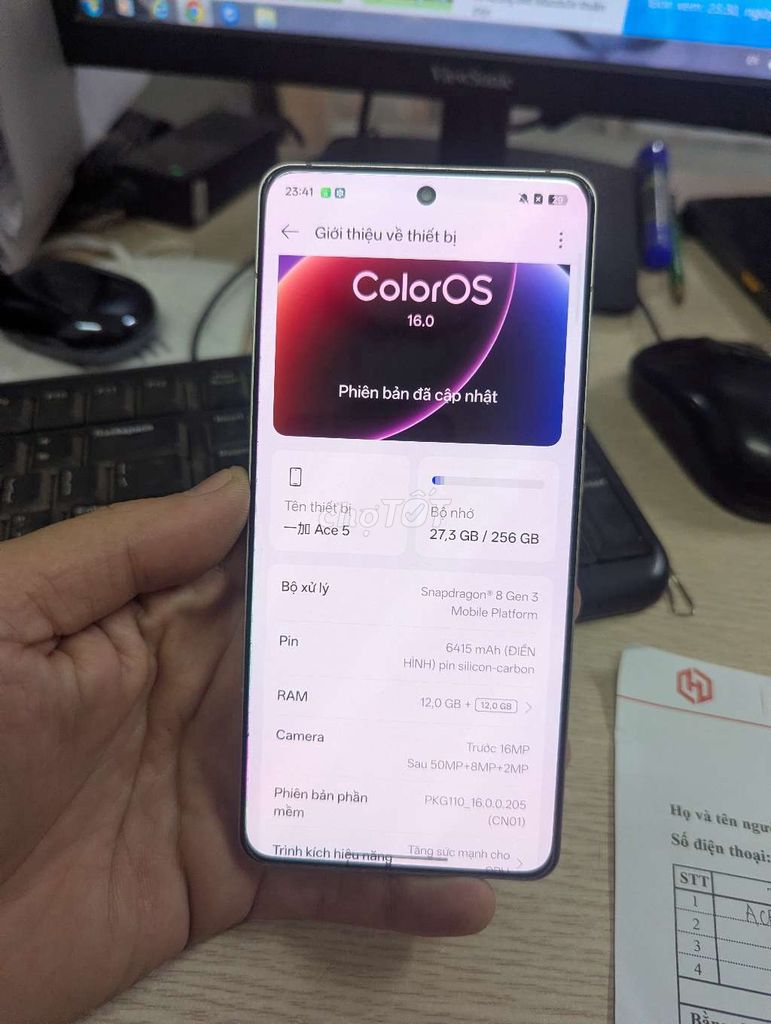 Ace5 12 256G keng mới kích 1 tuần keng bán gl. Mua bán Điện thoại tại Quận Hai Bà Trưng Hà Nội được đăng bởi Quốc Bảo hình 1