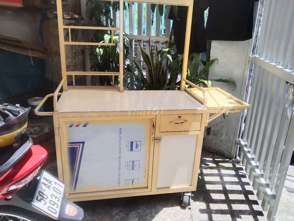 Xe bán hàng rong Kim loại Vàng kem 50cm. Mua bán Đồ chuyên dụng, Giống nuôi trồng tại Quận 4 Tp Hồ Chí Minh được đăng bởi Hải hình 1