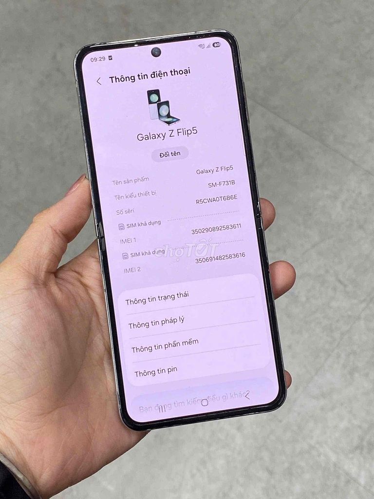 Samsung Z Flip 5 256GB Xanh Lá Việt Nam Like New. Mua bán Điện thoại tại Quận Ninh Kiều Cần Thơ được đăng bởi Khả Hân PNC hình 1