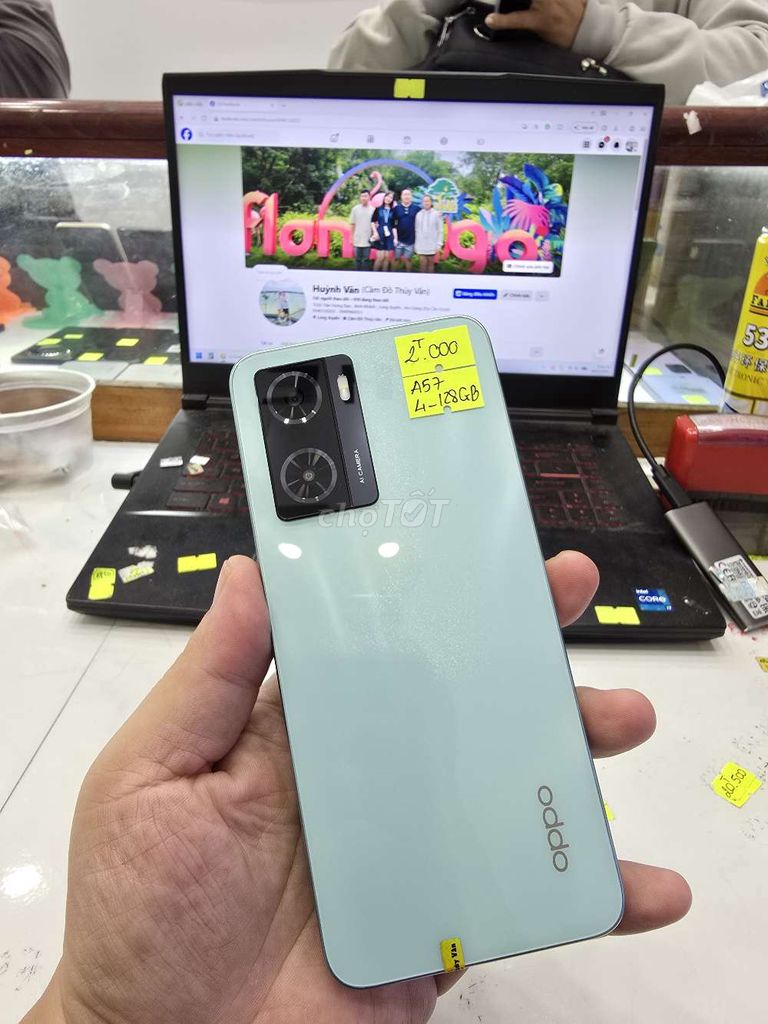 Oppo A57 4GB 128GB Xanh Ngọc. Mua bán Điện thoại tại Thành phố Long Xuyên An Giang được đăng bởi Facebook Cầm Đồ Thúy Vân hình 1