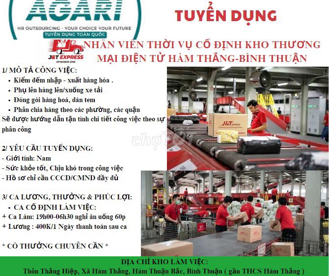 TUYỂN DỤNG NHÂN VIÊN THỜI VỤ KHO HÀNG ĐIỆN TỬ