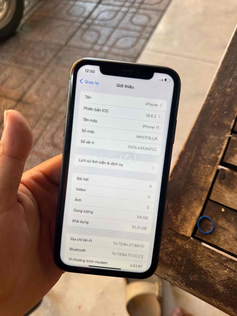 Apple iPhone 11 64GB Đen 78% pin. Mua bán Điện thoại tại Thành phố Thuận An Bình Dương được đăng bởi Trung Apple Ko bán góp hình 1