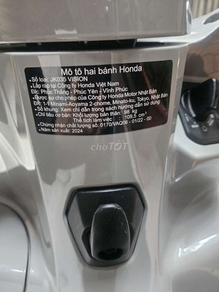 Honda Vision 2024 Xám 4222 km. Mua bán Xe máy tại Quận Thanh Xuân Hà Nội được đăng bởi Nam hình 4