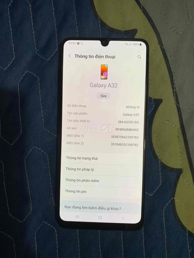 Samsung A32 6GB/128GB Trắng. Mua bán Điện thoại tại Quận Bình Tân Tp Hồ Chí Minh được đăng bởi lê quốc chương hình 1