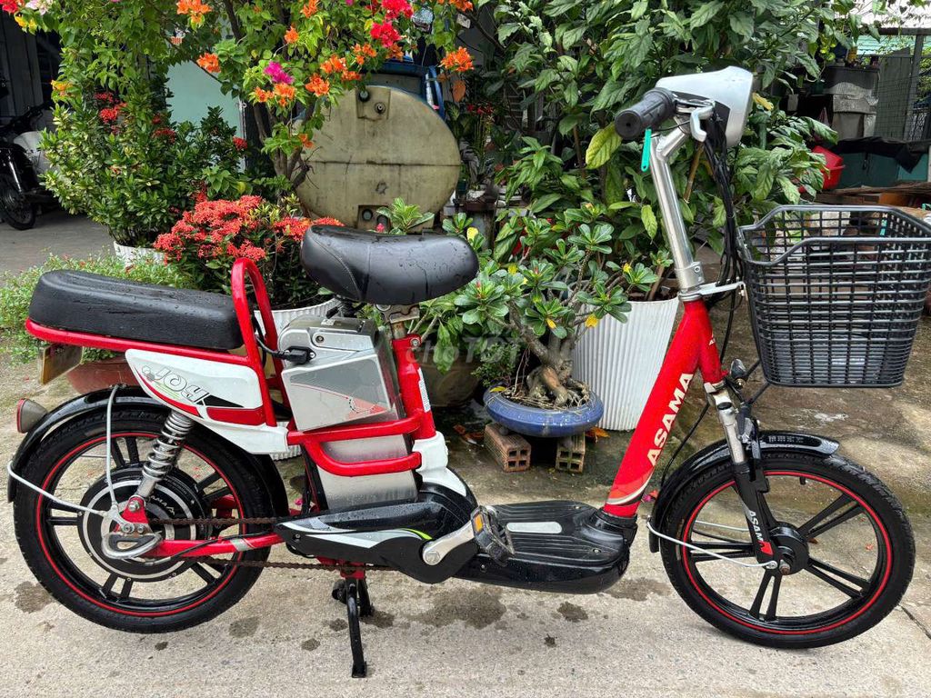 Cần bán xe đạp điện Asama còn mới 90% như hình. Mua bán Xe điện tại Huyện Nhà Bè Tp Hồ Chí Minh được đăng bởi khôi nguyên  hình 2