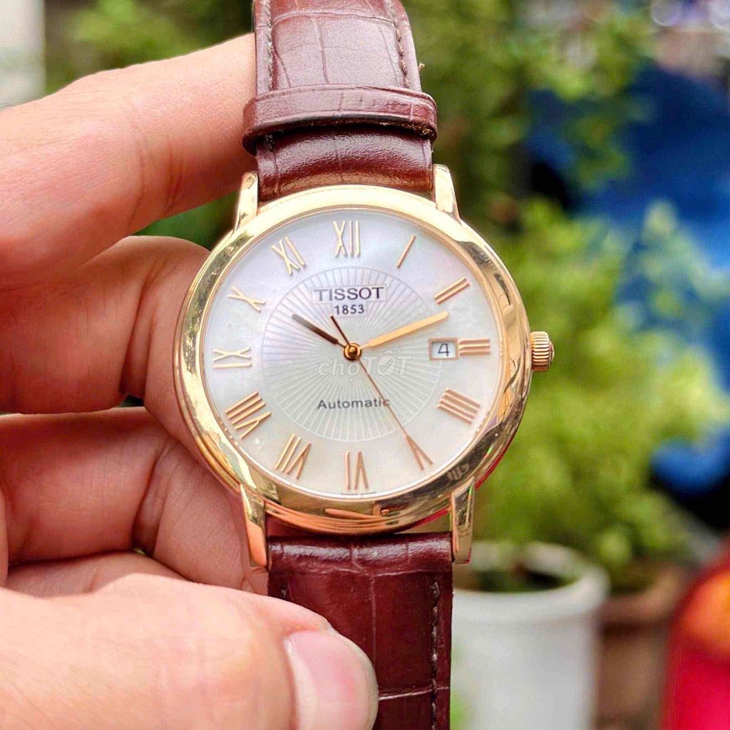 Tissot 1853 G694A vàng khối 18k mặt mop tuyệt đẹp. Mua bán Đồng hồ tại Quận Hoàng Mai Hà Nội được đăng bởi Anh Tuấn hình 1