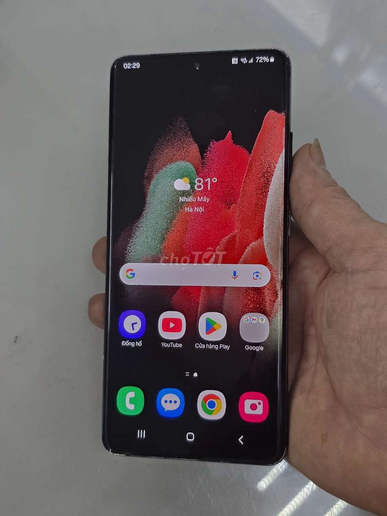 Samsung s21 Ultra ram 12/128GB nứt kính. Mua bán Điện thoại tại Quận Cầu Giấy Hà Nội được đăng bởi Hùng Phát hình 1