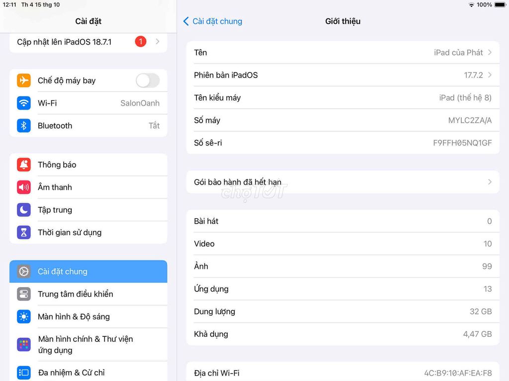 ipad gen 8 32g fullbox. Mua bán Máy tính bảng tại Thành phố Biên Hòa Đồng Nai được đăng bởi Phát hình 1