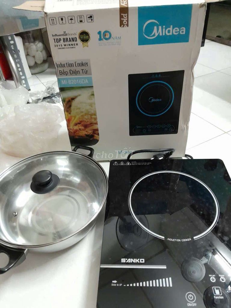 Bếp điện từ Sanko MI B2016DA Kính cường lực. Mua bán Bếp, lò, đồ điện nhà bếp tại Quận 6 Tp Hồ Chí Minh được đăng bởi Quang Võ VL hình 1
