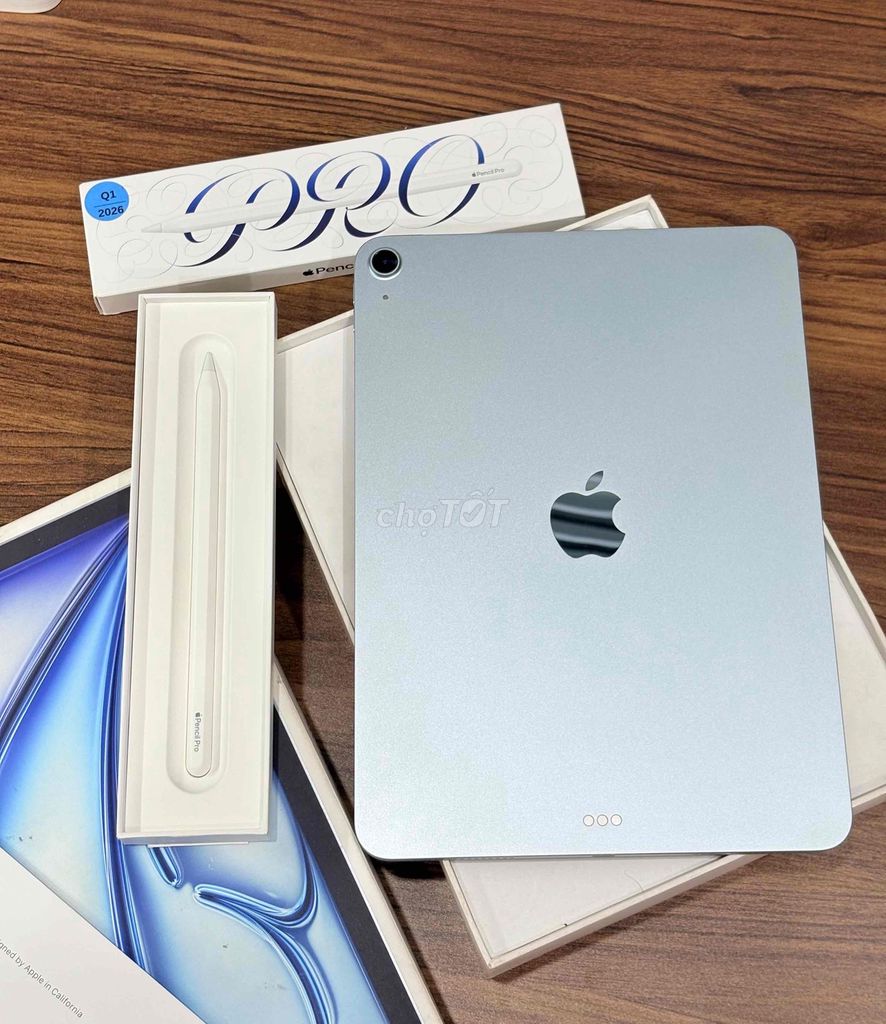 Apple iPad Air 7 128GB Blue fullbox kèm Pencil Pro. Mua bán Máy tính bảng tại Quận Thanh Xuân Hà Nội được đăng bởi Nguyen Hung  hình 1