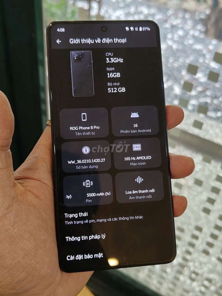 ROG Phone 8 Pro 16/512GB kèm sạc Zin. Mua bán Điện thoại tại Thành phố Thủ Đức Tp Hồ Chí Minh được đăng bởi Hậu hình 1