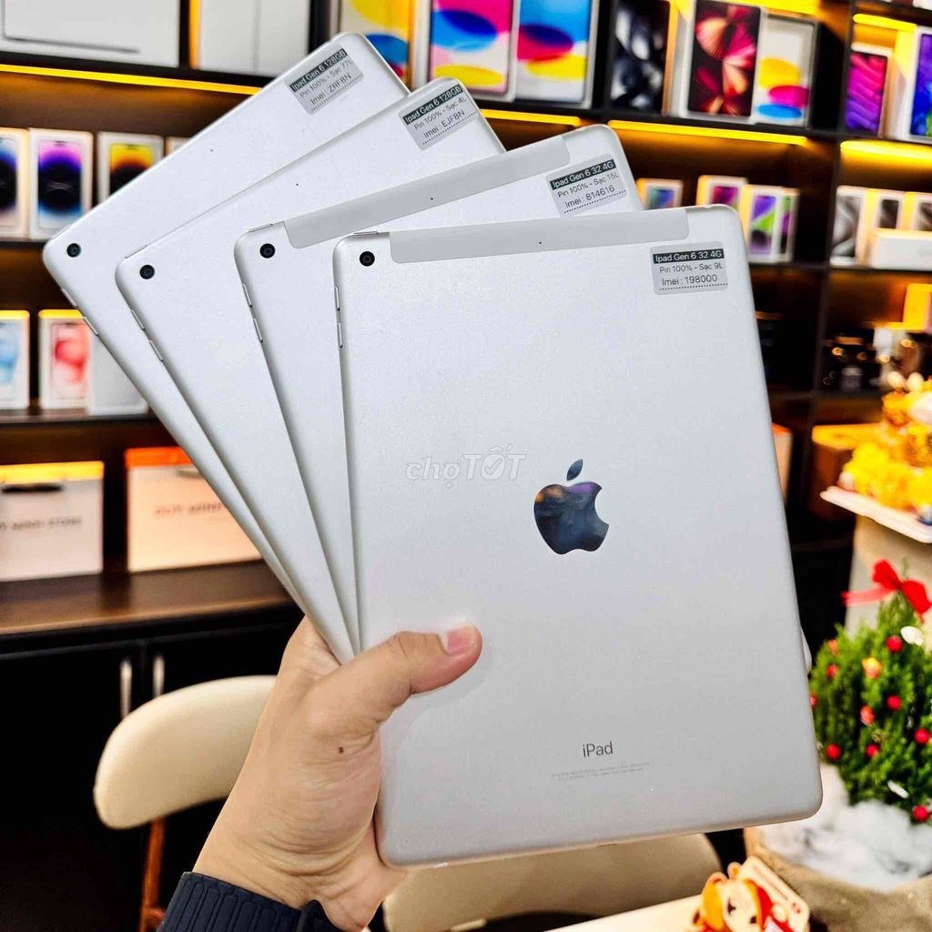 iPad Gen 6 32GB + 128GB Bạc. Mua bán Máy tính bảng tại Quận Thanh Khê Đà Nẵng được đăng bởi Anh Thư hình 1