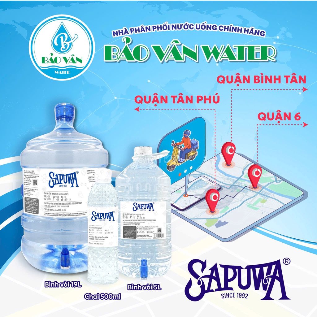 Nước Sapuwa tại Quận Bình Tân, Tân Phú, Q6, Q11. Mua bán Đồ ăn, thực phẩm và các loại khác tại Quận Bình Tân Tp Hồ Chí Minh được đăng bởi NHÀ PHÂN PHỐI BẢO VÂN WATER hình 1