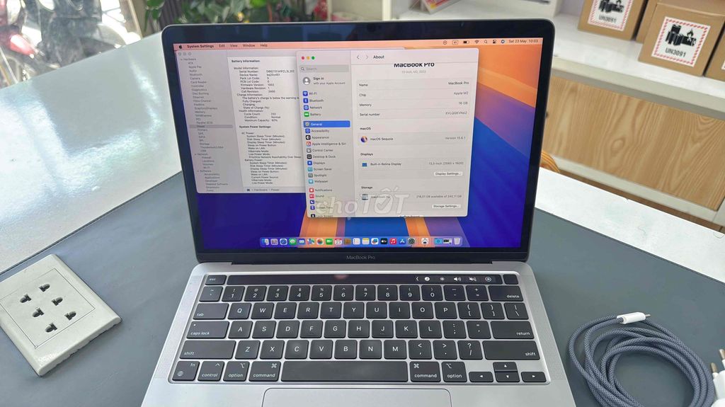 MacBook Pro 13inch: M2/16GB/256GB LikeNew. Mua bán Laptop tại Quận Thanh Khê Đà Nẵng được đăng bởi Tín Phát Apple hình 1