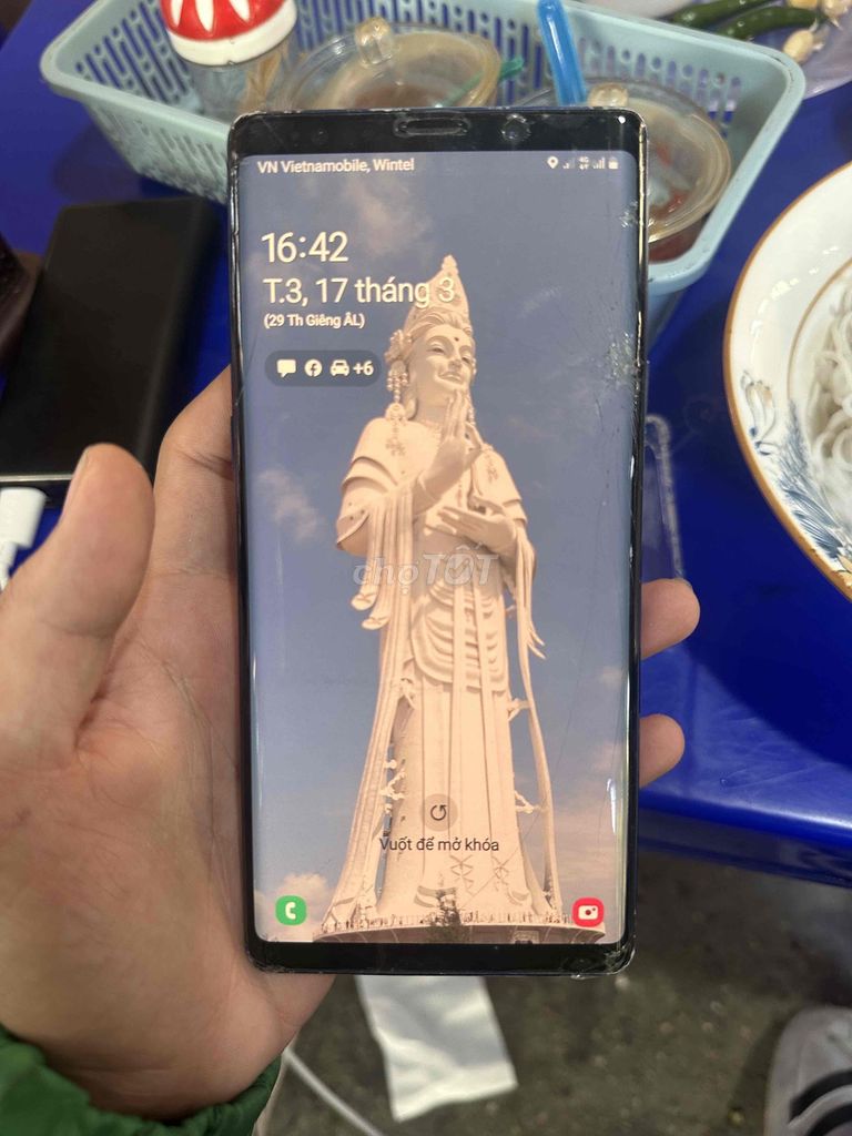 Samsung Note 9 Đen Bể màn, ám nhẹ. Mua bán Điện thoại tại Quận Cẩm Lệ Đà Nẵng được đăng bởi Trần Thanh Hoàng hình 1