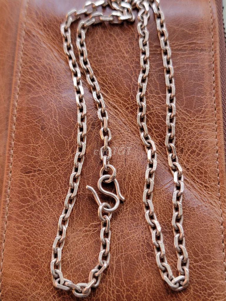 thanh L Dây chuyền Nam Bạc tặng ví da bò sáp 4,5c. Mua bán Phụ kiện thời trang khác tại Huyện Nhơn Trạch Đồng Nai được đăng bởi hải  hình 1