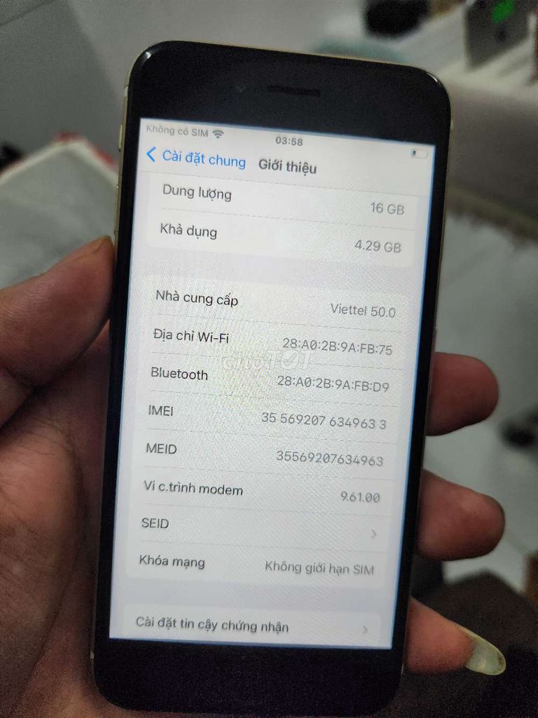 Iphone 6S quốc tế full không lỗi. Mua bán Điện thoại tại Quận 12 Tp Hồ Chí Minh được đăng bởi Táo Bán Lổ hình 4