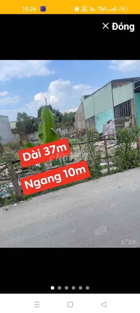 Tân Vĩnh Hiệp Tân Uyên Bình Dương DT:10x38 thổ cư 100m