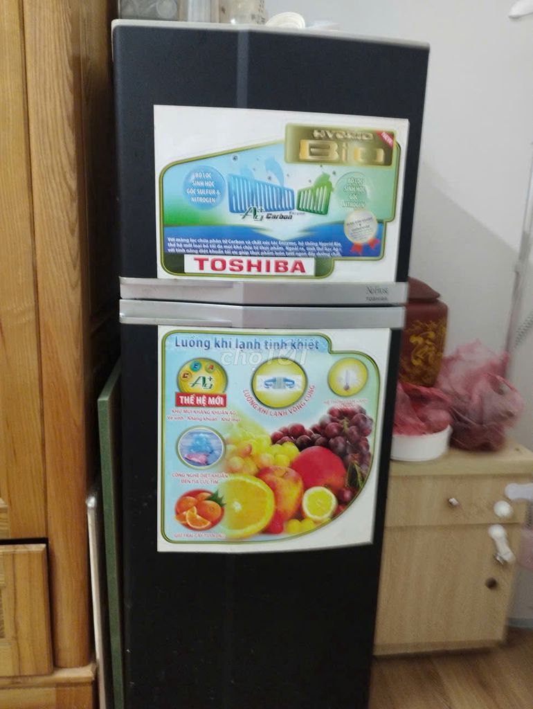 Tủ lạnh Toshiba 170L Đen. Mua bán Tủ lạnh tại Quận Nam Từ Liêm Hà Nội được đăng bởi Bác Thủy hình 1