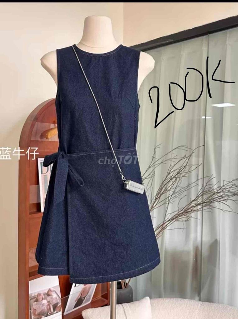 Váy bò Adelia Nữ Xanh đậm Vải bò. Mua bán Quần áo tại Huyện Văn Giang Hưng Yên được đăng bởi Linh Lê hình 1