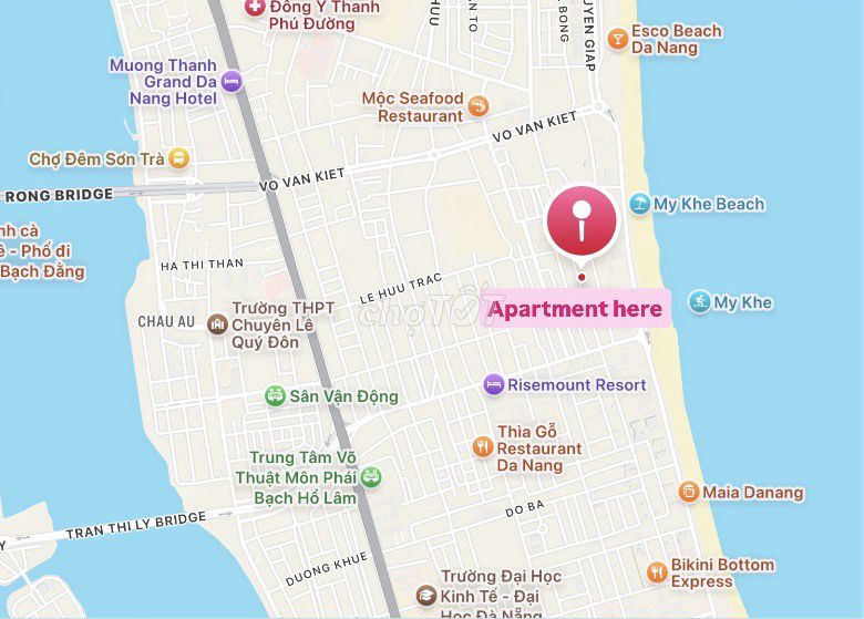 Rent · 1 bd · 74 м² · Quận Sơn Trà, ул. Tran bach dang