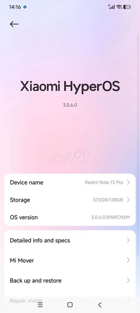 Xiaomi Redmi Note 13 Pro 128GB Đen. Mua bán Điện thoại tại Thị xã Từ Sơn Bắc Ninh được đăng bởi VL hình 1