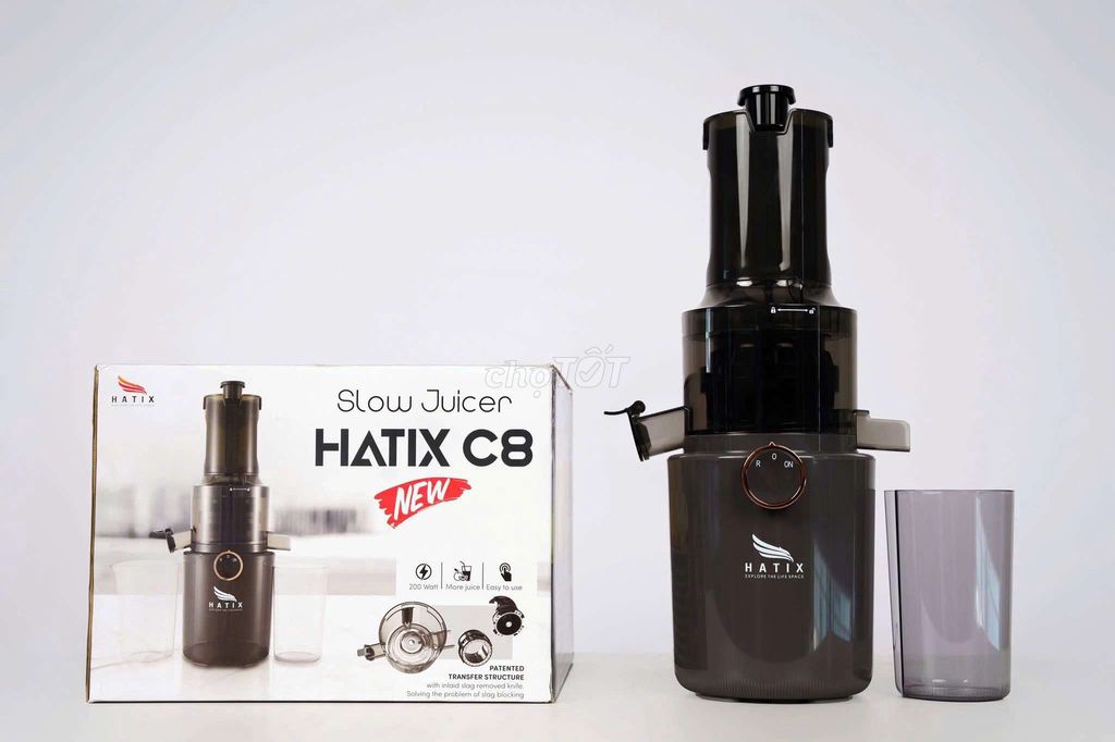 Máy ép chậm Hatix C8 Đen. Mua bán Bếp, lò, đồ điện nhà bếp tại Quận Hà Đông Hà Nội được đăng bởi Tên chưa cung cấp hình 1