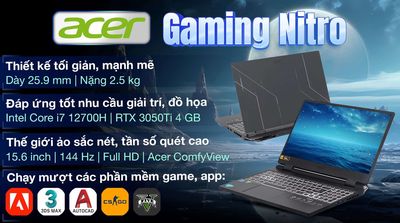 Laptop Gaming Nitro AN515 58 773Y i7 12700H bán. Mua bán Laptop tại Thành phố Vũng Tàu Bà Rịa - Vũng Tàu được đăng bởi nguyễn