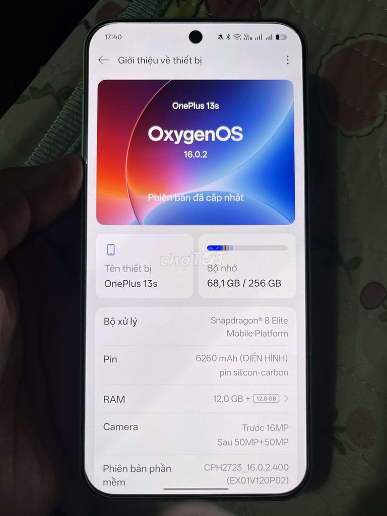 OnePlus 13s 256GB Bạc. Mua bán Điện thoại tại Huyện Kiên Lương Kiên Giang được đăng bởi Coca Shop hình 1