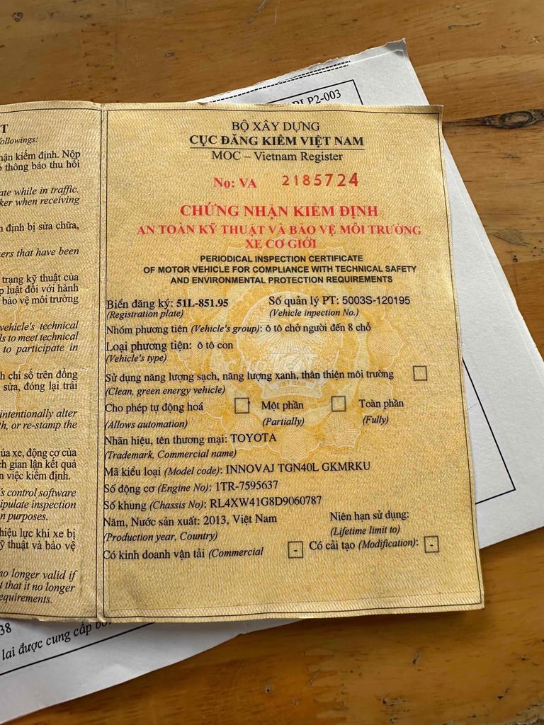Toyota Innova 2013 J - 100000 km. Mua bán Ô tô tại Huyện Củ Chi Tp Hồ Chí Minh được đăng bởi Dũng hình 11