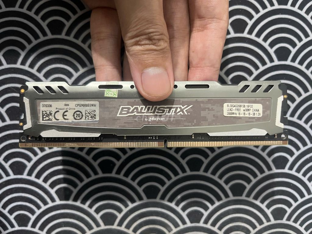 Thanh lý RAM 8GB DDR4 Ballistix giá rẻ. Mua bán Linh kiện (RAM, Card...) tại Quận 12 Tp Hồ Chí Minh được đăng bởi hung nguyen hình 1