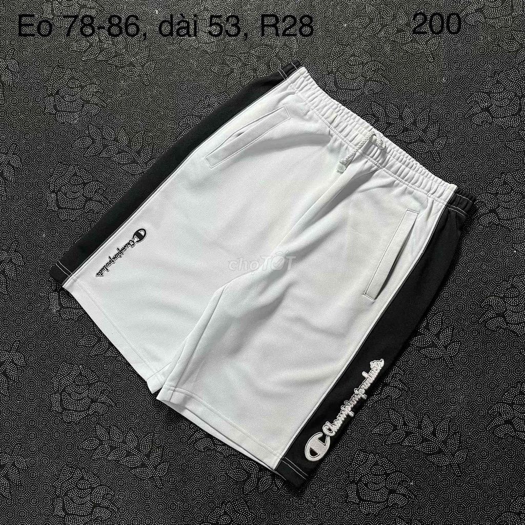 Quần short Champion nam vải trắng đen. Mua bán Quần áo tại Huyện Đức Trọng Lâm Đồng được đăng bởi Thảo 2hand  hình 1